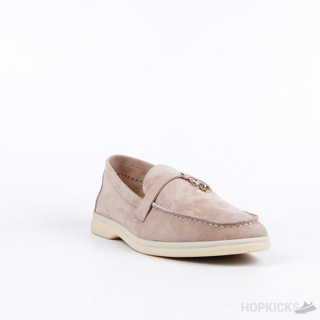 LP Summer Charms Walk Loafers In Dark Beige Mix White Suede With Rabbit Fur Lining 985652 main image 0